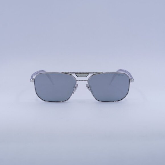 ?️ New Prada PR58YS 1BC02R Sunglasses - Silver Frame main image 10